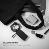 Nabíjecí GaN adaptér FIXED pro notebooky s USB-C, podpora PD 3.0, 100W, černá