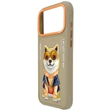NIMMY case GLASSES COOL DOG for IPHONE 18 Pro/17 Pro beige