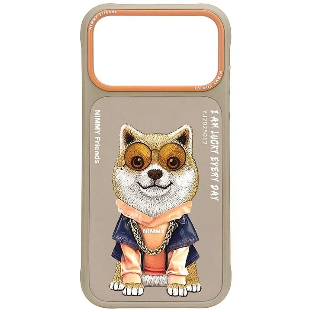 NIMMY case GLASSES COOL DOG for IPHONE 18 Pro/17 Pro beige