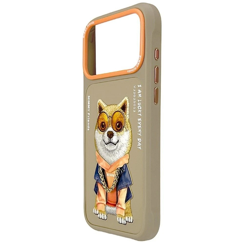 NIMMY case GLASSES COOL DOG for IPHONE 18 Pro/17 Pro beige