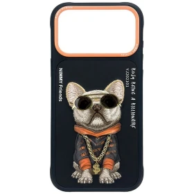 Zadní kryt NIMMY case GLASSES COOL DOG pro Apple iPhone 17 Pro / 18 Pro, černá