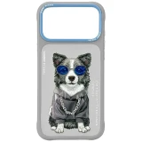 NIMMY case GLASSES COOL DOG for IPHONE 18 Pro Max/17 Pro Max grey