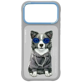 Zadní kryt NIMMY case GLASSES COOL DOG pro Apple iPhone 17 Pro Max / 18 Pro Max, šedá