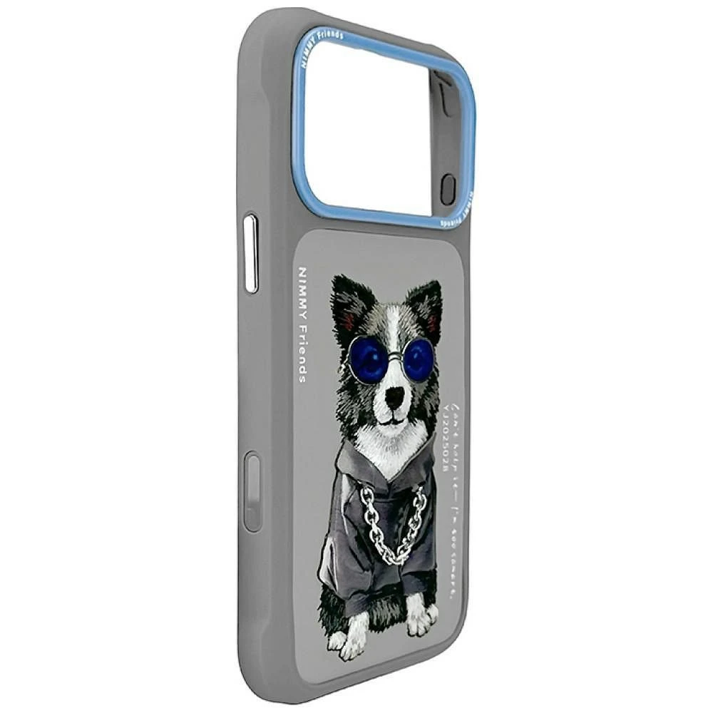 NIMMY case GLASSES COOL DOG for IPHONE 18 Pro Max/17 Pro Max grey