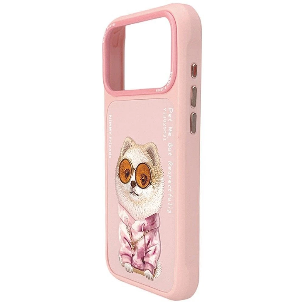 NIMMY case GLASSES COOL DOG for IPHONE 18 Pro Max/17 Pro Max pink