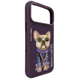 NIMMY case GLASSES COOL DOG for IPHONE 18 Pro/17 Pro purple