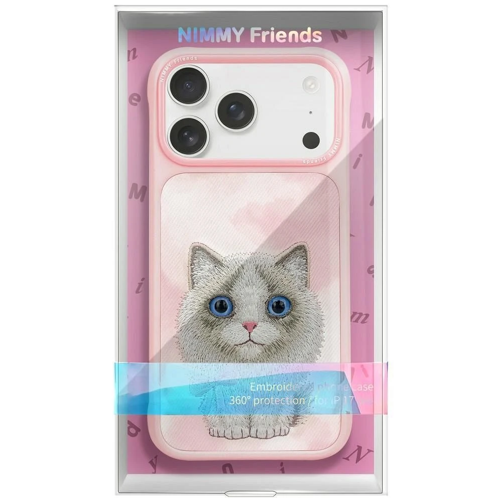 NIMMY case BIG EYED RAGDOLL for IPHONE 18 Pro/17 Pro pink