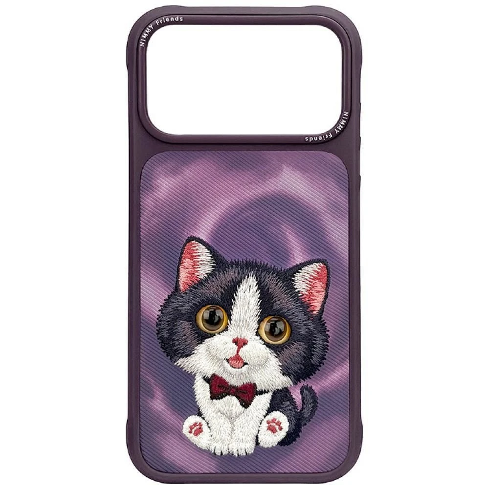 NIMMY case BIG EYED CREAM CAT for IPHONE 18 Pro Max/17 Pro Max purple