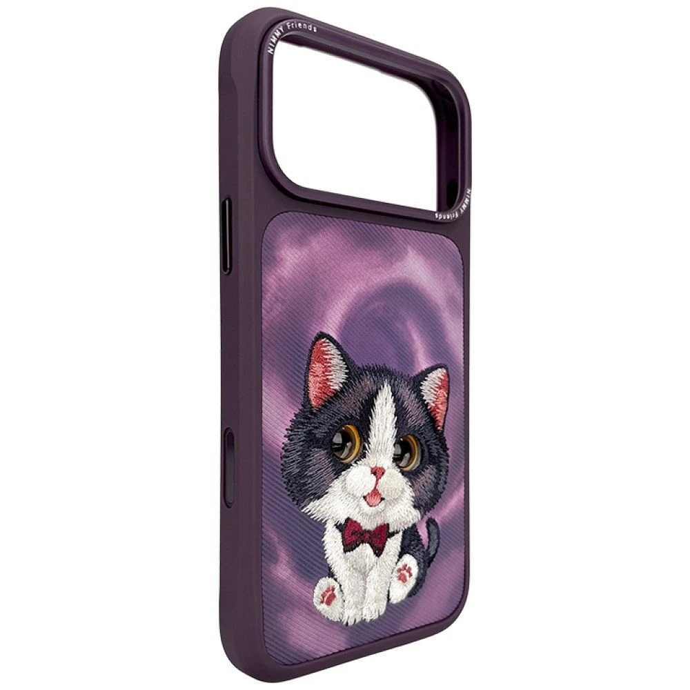 NIMMY case BIG EYED CREAM CAT for IPHONE 18 Pro Max/17 Pro Max purple