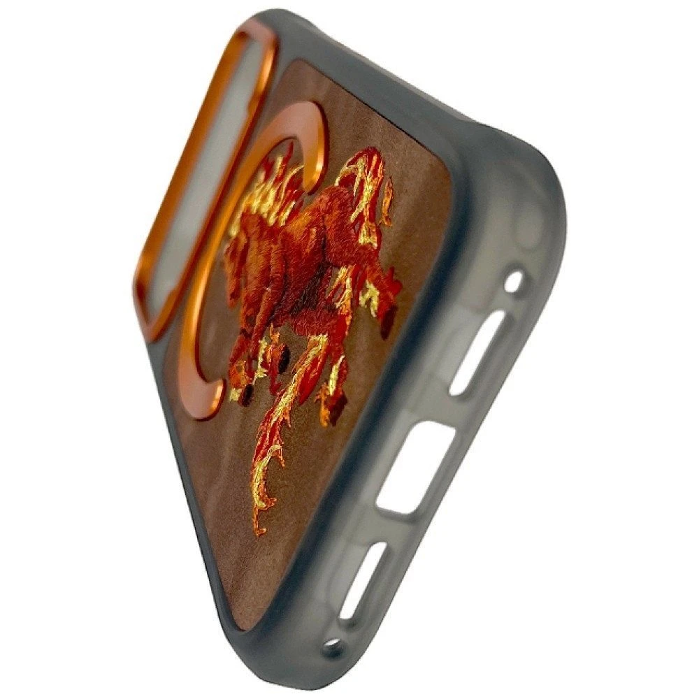 NIMMY case MAGNETIC FANTASY ANIMAL HORSE compatible with MagSafe for IPHONE 18 Pro/17 Pro orange