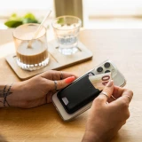 MagSafe Peněženka s Lokátorem a podporou Find My FIXED MagWallet, bezdrátové nabíjení, černá