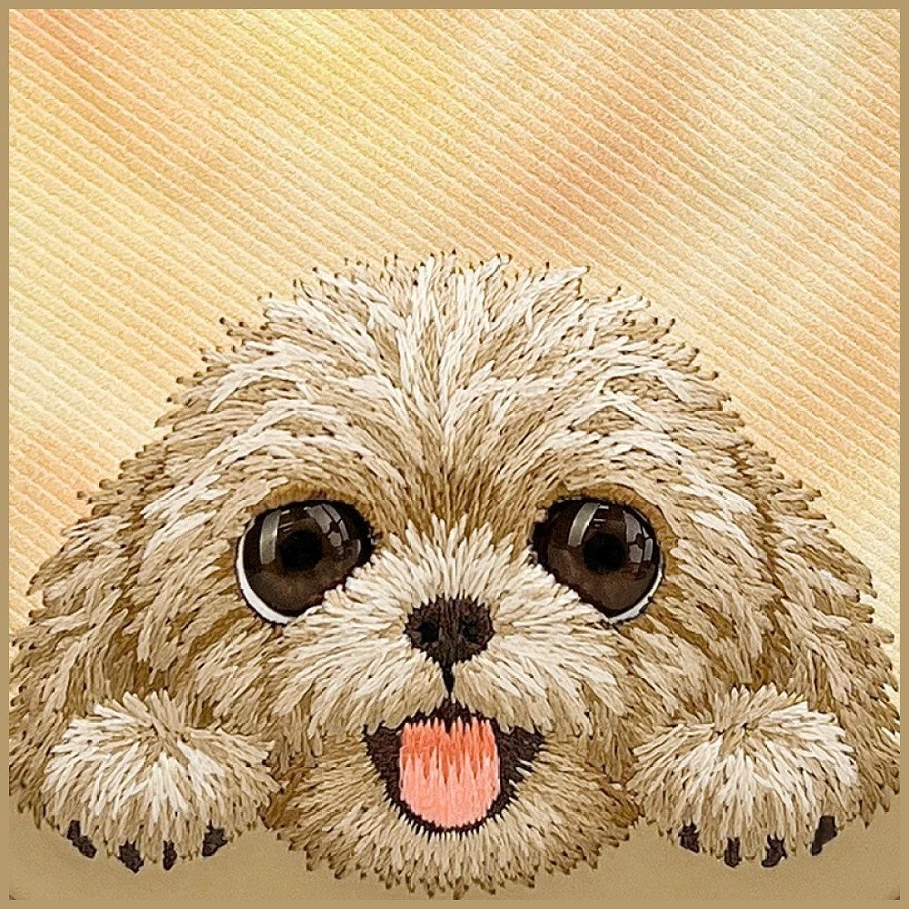 NIMMY case BIG EYED LYING TEDDY POODLE compatible with MagSafe for IPHONE 18 Pro/17 Pro brown