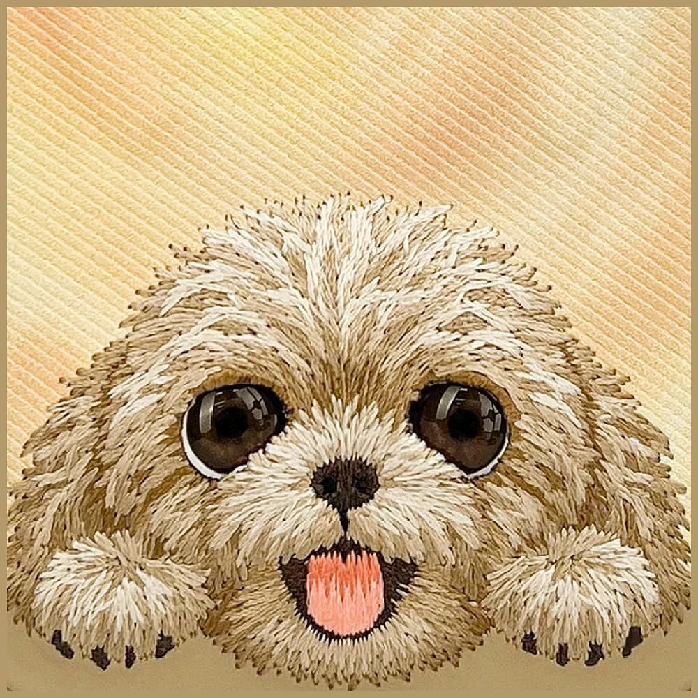 NIMMY case BIG EYED LYING TEDDY POODLE compatible with MagSafe for IPHONE 18 Pro Max/17 Pro Max brown