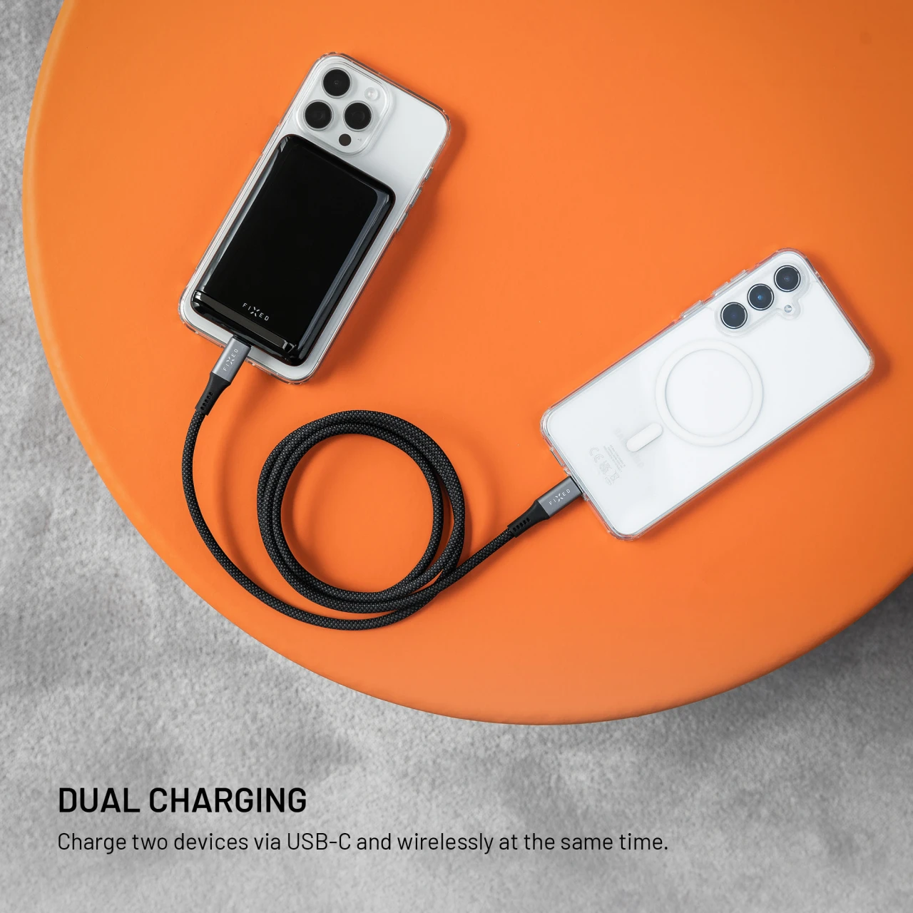 Powerbanka FIXED MagZen 10 Pro s bezdrátovým nabíjením se standardem Qi2 a podporou MagSafe, 10 000 mAh, černá