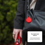 Silikonové pouzdro FIXED Silky pro Apple AirTag, černá