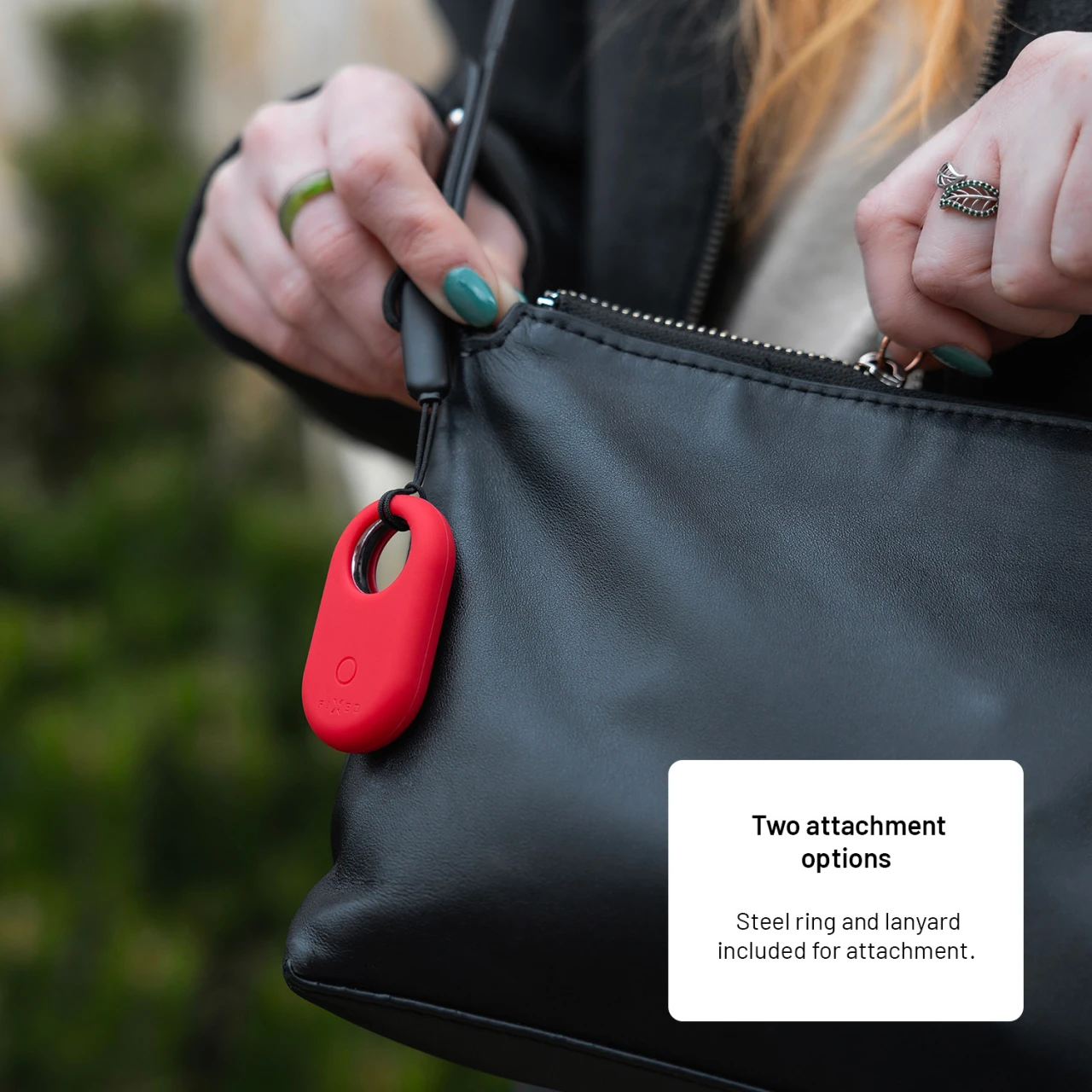 Silikonové pouzdro FIXED Silky pro Samsung SmartTag2, červená