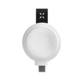 Magnetický nabíjecí adaptér FIXED Orb pro Apple Watch s podporou rychlonabíjení, MFi certifikace, bílá