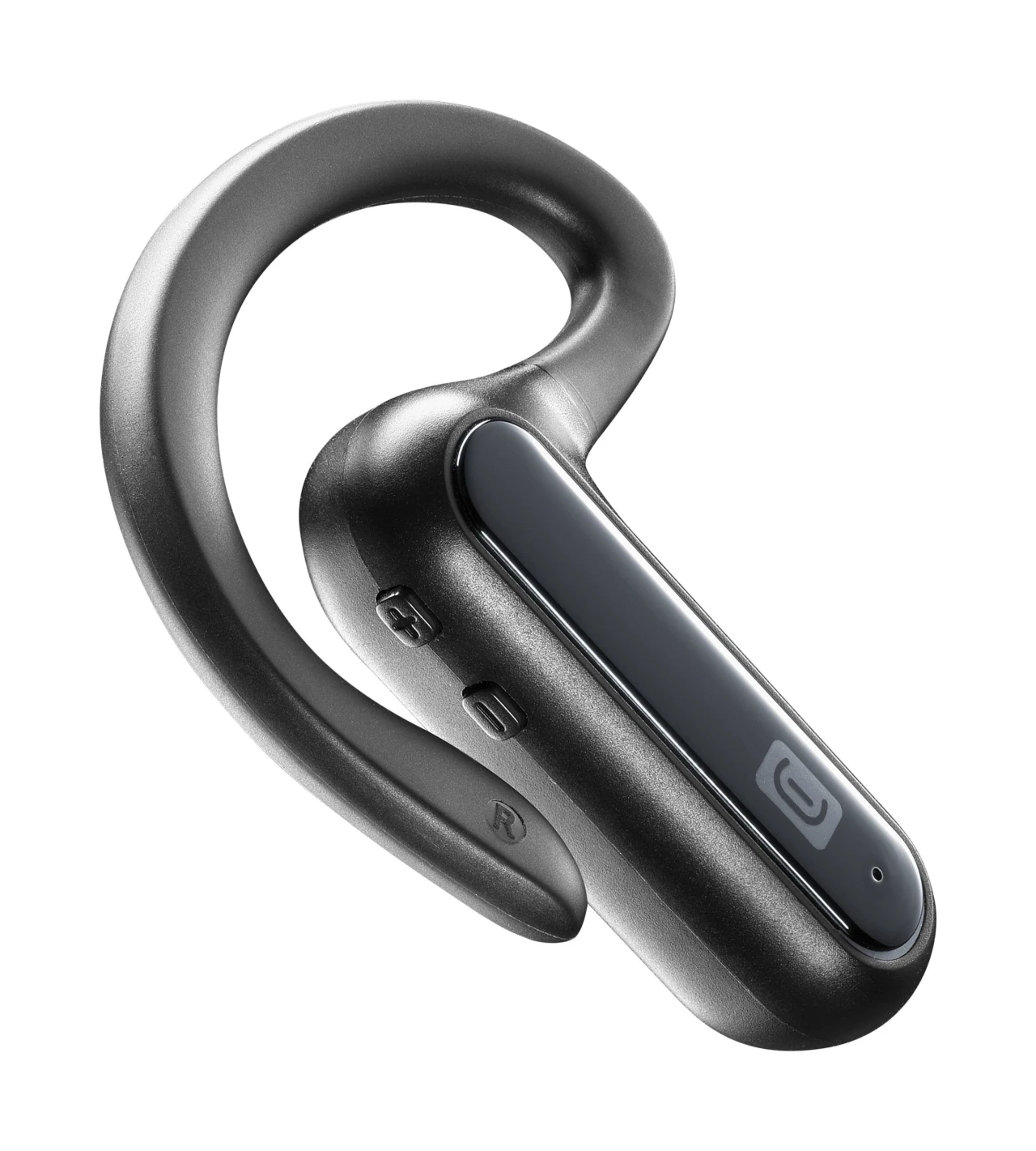 Bluetooth headset Cellularline CAR FLAT včetně nabíjecí základny do auta, černá