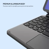 Pouzdro s bezdrátovou klávesnicí FIXED Typee Alu pro Apple iPad 10,9" (2022)/iPad 11" (2025), CZ, černá