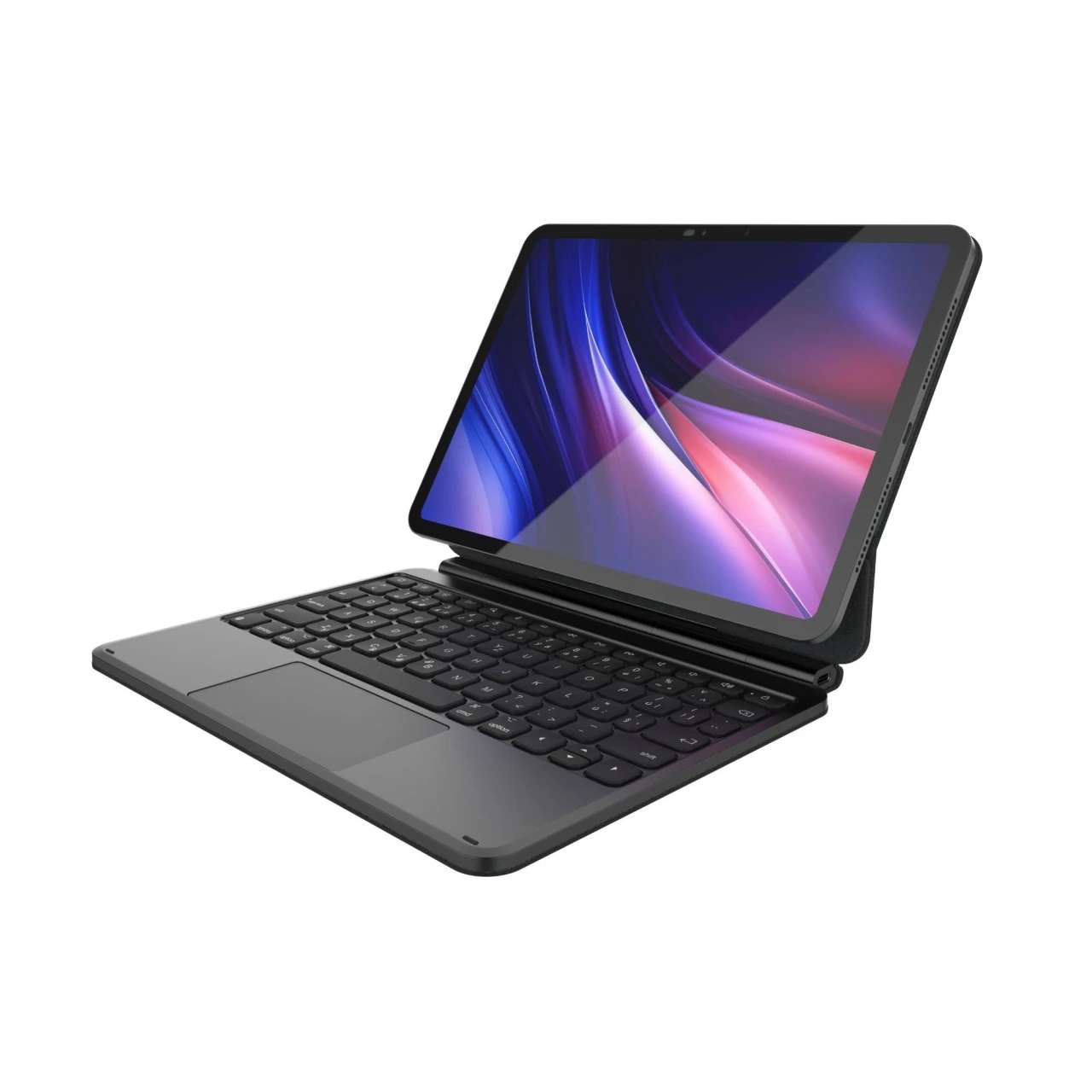Pouzdro s bezdrátovou klávesnicí FIXED Typee Alu pro Apple iPad 10,9" (2022)/iPad 11" (2025), CZ, černá