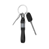 Kabel FIXED Clip Cable USB-C/USB-C, s karabinou, 3.2 Gen 2 10Gb/s, 4K60Hz, PD 240W, černá