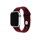 Set silikonových řemínků FIXED Silicone Strap pro Apple Watch 42/44/45/46/49mm, vínově červená
