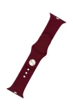 Set silikonových řemínků FIXED Silicone Strap pro Apple Watch 42/44/45/46/49mm, vínově červená