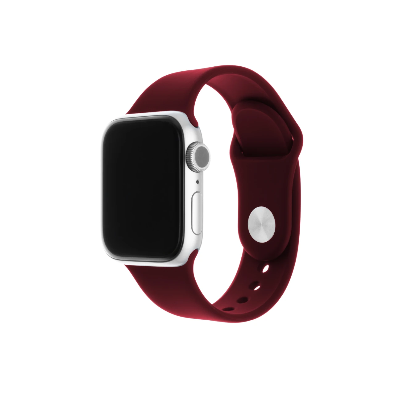 Set silikonových řemínků FIXED Silicone Strap pro Apple Watch 42/44/45/46/49mm, vínově červená
