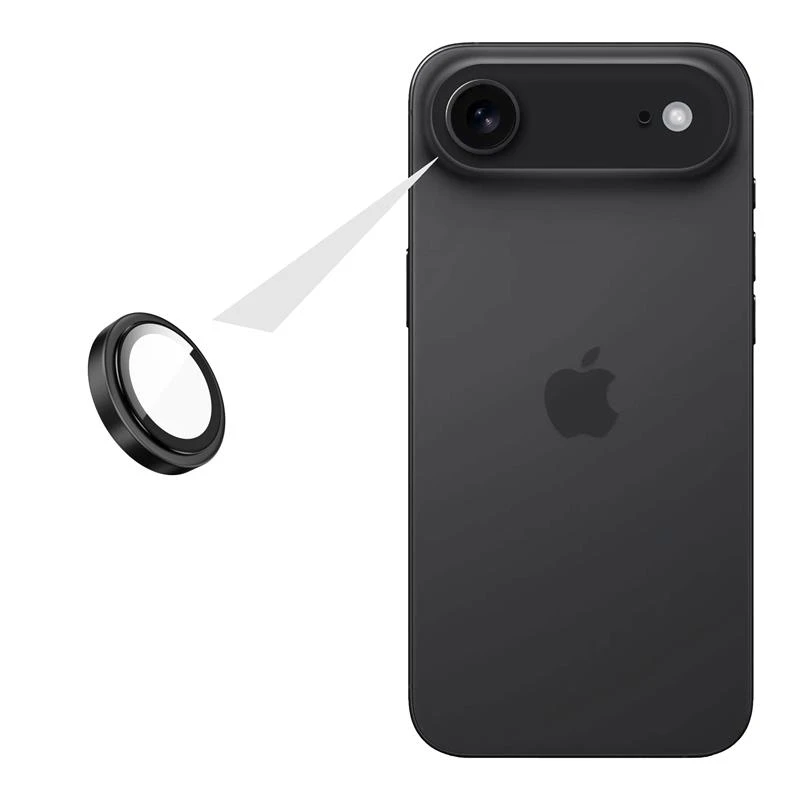 Ochranná skla čoček fotoaparátů FIXED Armor Camera Glass pro Apple iPhone Air, černá