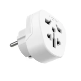 Adaptér FIXED EU Adapter 2 pro zapojení UK, US, AUS zařízení do EU zásuvek, bílá