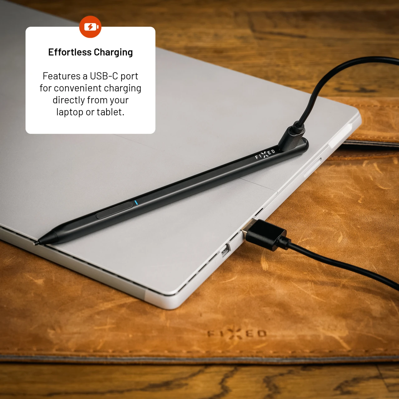 Dotykové pero FIXED Graphite Active MPP 2.0 pro Surface s magnety, černá