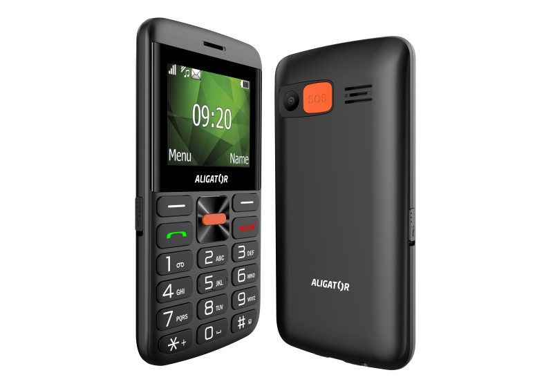Aligator A910 4G Senior černá + nabíjecí stojánek