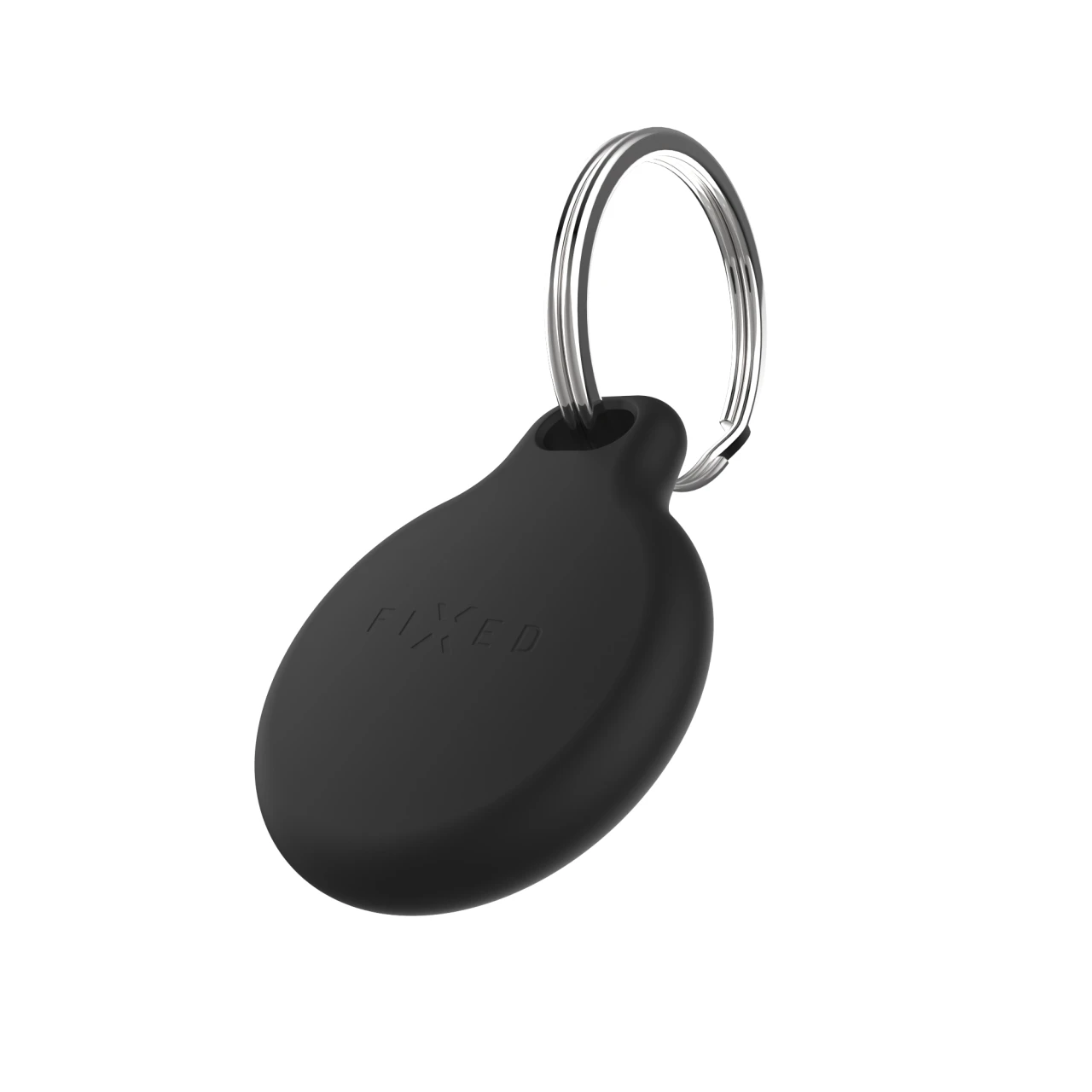 Silikonové pouzdro FIXED Silky pro Apple AirTag 4ks, 2x černé + 2x bílá