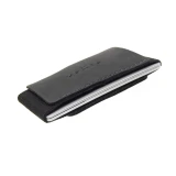 Kožená peněženka FIXED Tiny Wallet z pravé hovězí kůže, černá