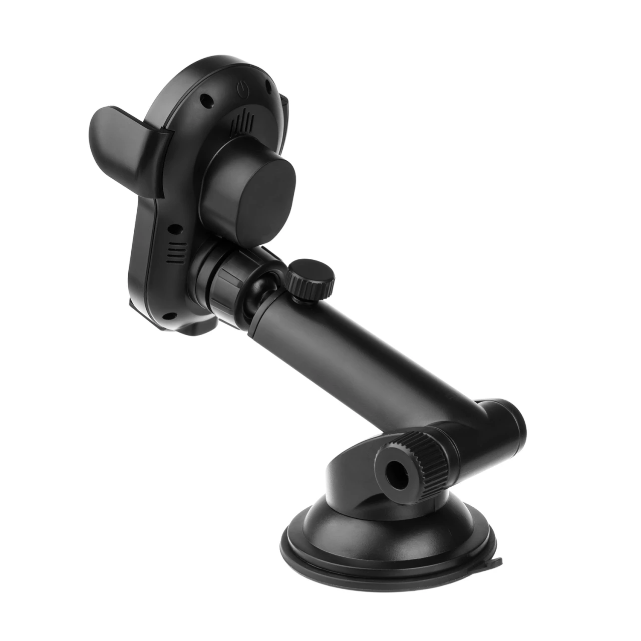 Automatický držák do auta s rychlým bezdrátovým nabíjením FIXED Matic XL na sklo nebo palubní desku, 15W, černá