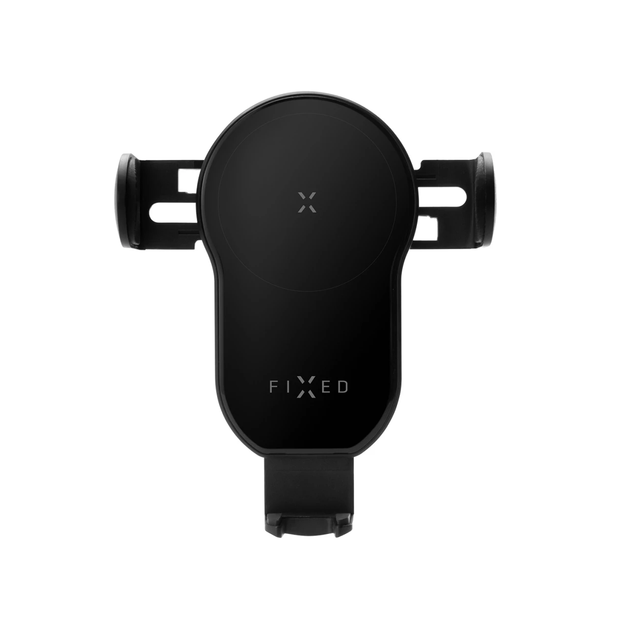 Automatický držák do auta s rychlým bezdrátovým nabíjením FIXED Matic XL na sklo nebo palubní desku, 15W, černá