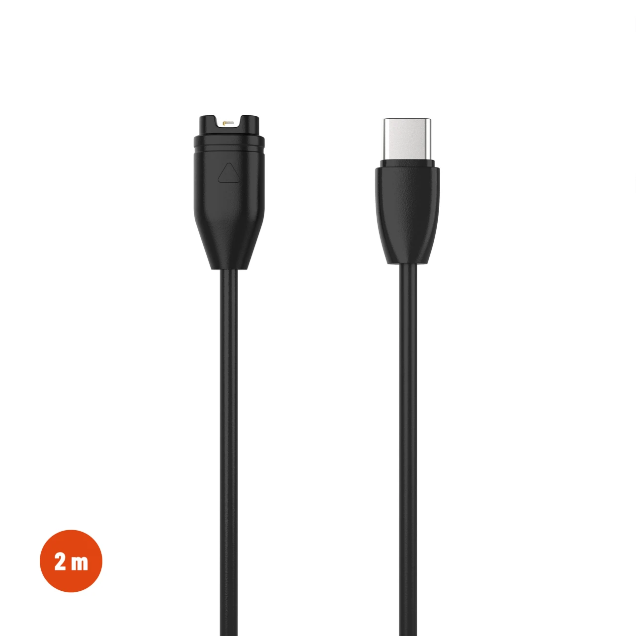 Nabíjecí USB-C kabel FIXED pro smartwatch Garmin Forerunner/Fenix/Venu/Vívoactive/Instinct, 2m, černá