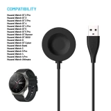 Nabíjecí USB-A kabel FIXED pro Huawei Watch GT 2 Pro/3/3 Pro/4/4 Pro/5/5 Pro/6/6 Pro, černá