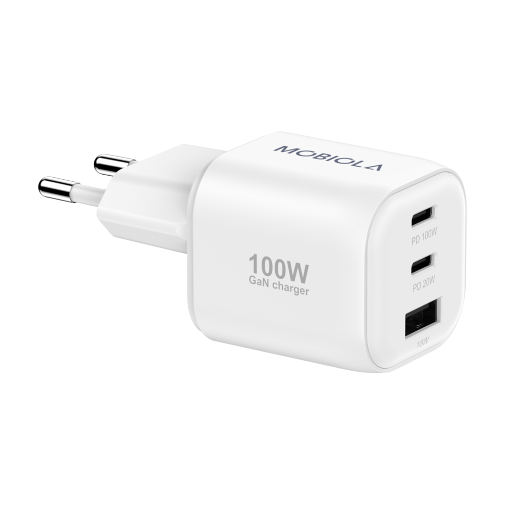 Nabíjecí adaptér MOBIOLA 100W (2× USB-C+USB-A)