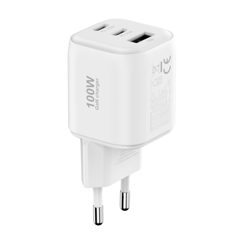 Nabíjecí adaptér MOBIOLA 100W (2× USB-C+USB-A)