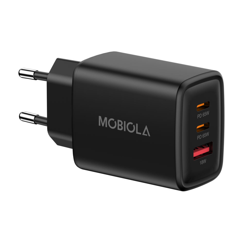 Nabíjecí adaptér MOBIOLA 65W (2× USB-C+USB-A)