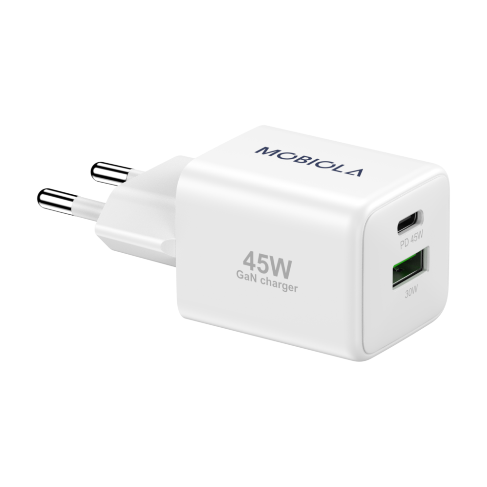 Nabíjecí adaptér MOBIOLA 45W (USB-C+USB-A)