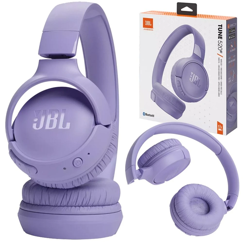 Wireless headphones JBL Tune 520BT purple