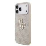 Zadní kryt Guess PU 4G Metal Logo pro Samsung Galaxy S26 FE, růžová