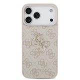 Zadní kryt Guess PU 4G Metal Logo pro Samsung Galaxy S26 FE, růžová