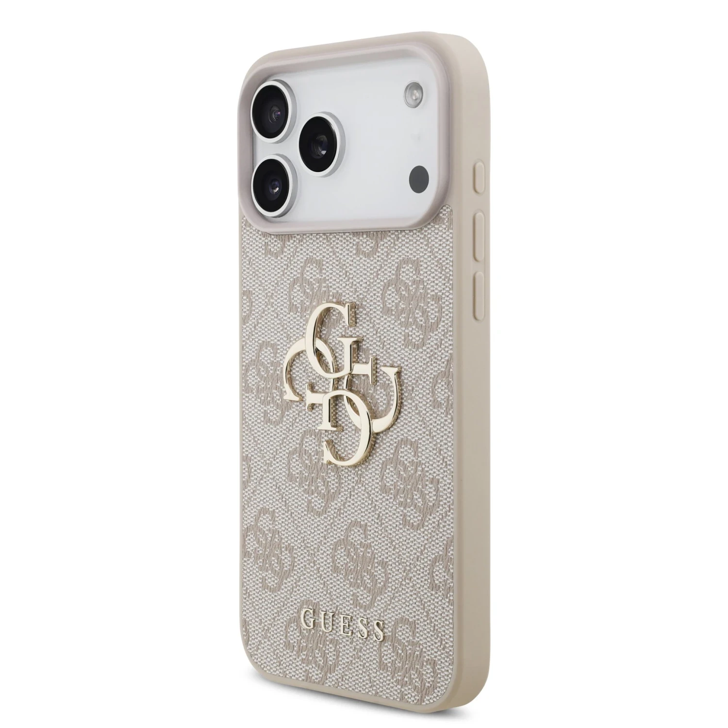 Zadní kryt Guess PU 4G Metal Logo pro Samsung Galaxy S26 FE, růžová