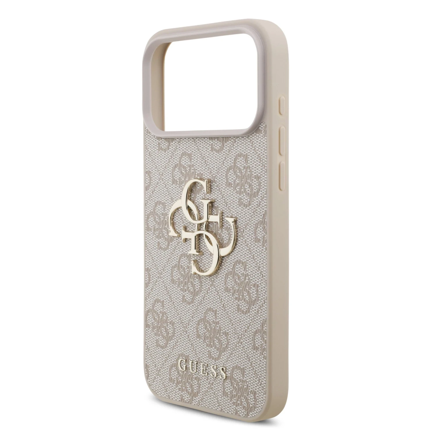 Zadní kryt Guess PU 4G Metal Logo pro Samsung Galaxy S26 FE, růžová