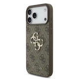 Zadní kryt Guess PU 4G Metal Logo pro Samsung Galaxy S26 FE, hnědá