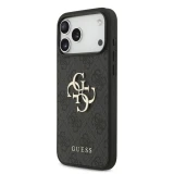 Zadní kryt Guess PU 4G Metal Logo pro Samsung Galaxy S26 FE, černá