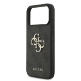 Zadní kryt Guess PU 4G Metal Logo pro Samsung Galaxy S26 FE, černá